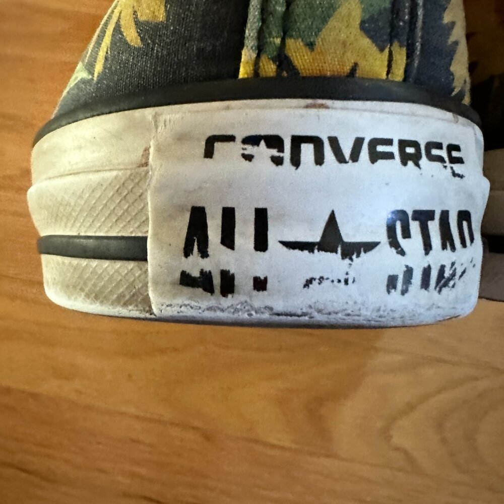 Converse Women's Sunflower Print Low Top Sneakers - Yellow/Black - Picture 10 of 15